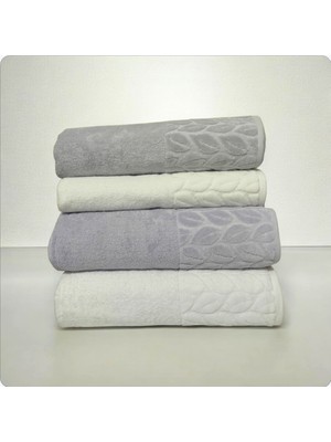 Nurpak Hazal %100 Pamuk Kutulu 2 Adet 50X90 Ve2 Adet 90X150 Banyo Seti