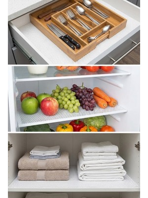 Şeffaf Kaymaz Pvc Raf Örtüsü Buzdolabı Çekmece Mutfak Banyo Dolap Içi Çok Amaçlı