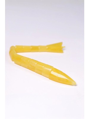 Tesbihkenti Sarı Beyaz Dalgalı Usta Işçilik Balık Tesbih