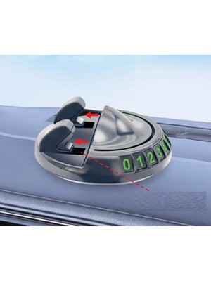 K-Yonlineticaret 360° Dönebilen Yapışkanlı Numaratörlü Araç Telefon Tutucu