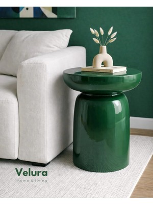 Velura Home & Living Fargo Mantar Yan Sehpa - Yeşil