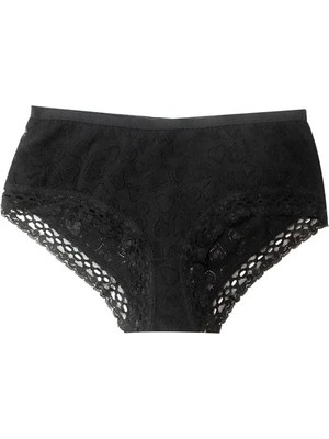 Beruflic Şahinler Kadın Için Dantel Kenarlı Siyah Renk Bikini Külot Kod B722