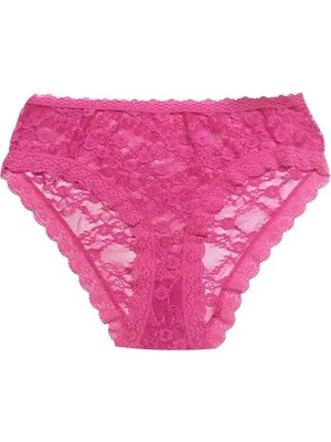 Beruflic Berrak Kadın Pembe Renk Dantelli Bato Külot 11197