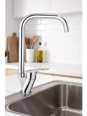 Sardıcı Mutfak Bataryası Mutfak Eviye Musluğu 360 Derece Dönebilmektedir 5  Mutfak Armatürü