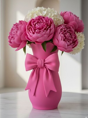 Mcy Dekor Kurdeleli Dekoratif Vazo