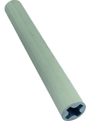 MorPerde Zebra Perde Yuvarlak Krem Alüminyum Etek Profili