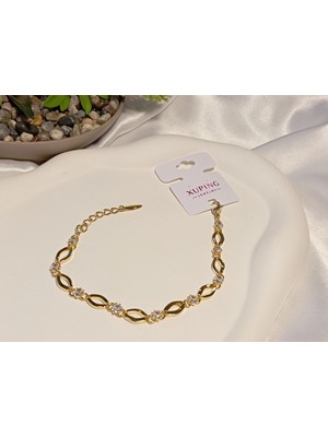 Xuping Jewelry Euro Aksesuar Xuping Vıp Seri Baklava Dilimi Zirkon Taşlı Bileklik