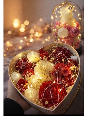 PerloraCo Kalpli Kutudaçiçek Mum Kokulu