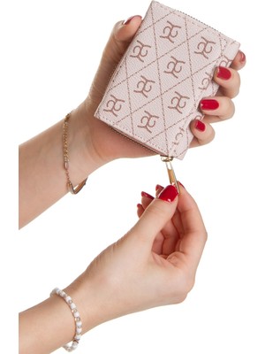 Newish Kadın Mini Cüzdan Fermuarlı  Çok Bölmeli Kartlık ve Bozuk Para Bölmeli Küçük Cüzda - NEW392