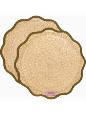 La Doublej Cloud Italyan Tasarımı El Yapımı 2’li Hasır Supla Seti