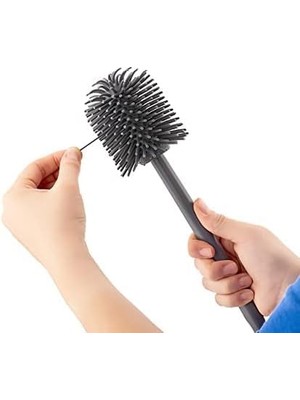 Silikon Wc Fırçası,klozet,tuvalet Temizleme Fırçası,yumuşak Uçlu Silikon Fırça (Siyah)