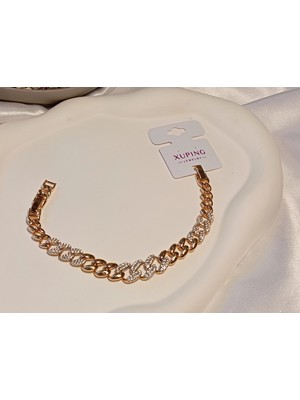 Rose Renk Xuping Jewelry Bileklik 17-19 cm