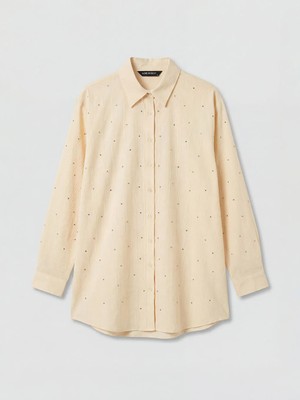 LC Waikiki Sarı Taşlı Kadın Gömlek Tunik