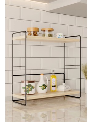 Bino 2 Katlı Mutfak Rafı Organizer Tezgah Üstü Masaüstü Düzenleyici