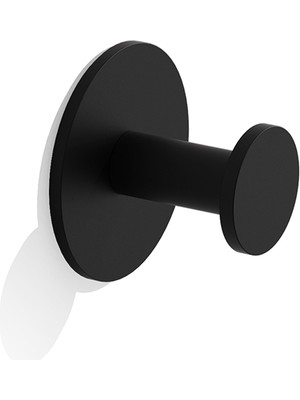 Decor Walther Basic Sk Askı, Yapışkanlı - Mat Siyah