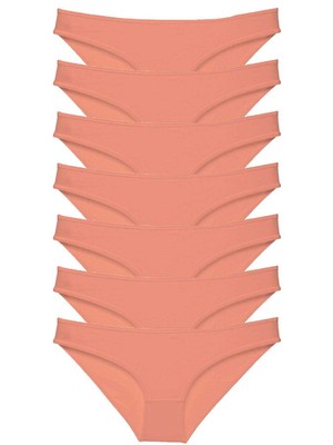 İlk El Grup Ieg™ 7 Adet Süper Eko Set Likralı Kadın Slip Külot Pudra