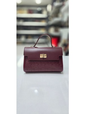 Kadın Vk Bordo El Omuz Çanta