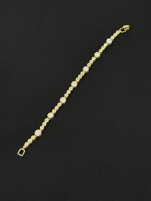 Melisa Takı & Aksesuar 14K Gold Renk Kaplama cm Zirkon Taşlı Bileklik