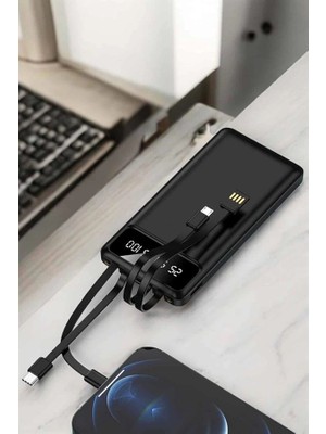 Eco Lounge Powerbank 20.000 Mah LCD Ekran USB Lightning Type-C Uyumlu Ios ve Android
