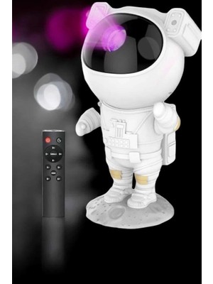 Eco Lounge Astronot Bluetooth Hoparlör Gökyüzü Projektör Gece Lambası
