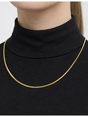 14 Ayar Altın Balık Sırtı Kolye