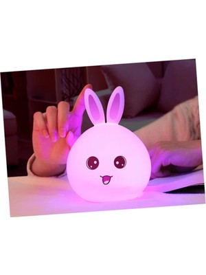 K-Yonlineticaret Sevimli Tavşan Tasarımlı Gece Lambası