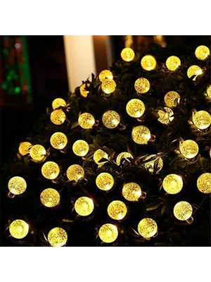 K-Yonlineticaret 5 Metre Sarı Opak Solar Top LED Işık