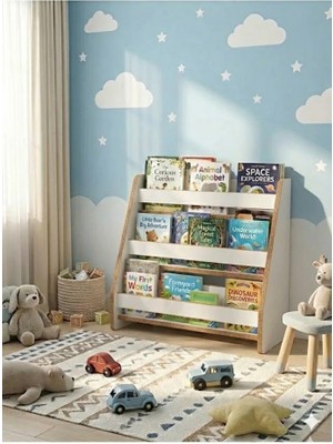 Çocuk Odası Kitaplığı Beyaz
