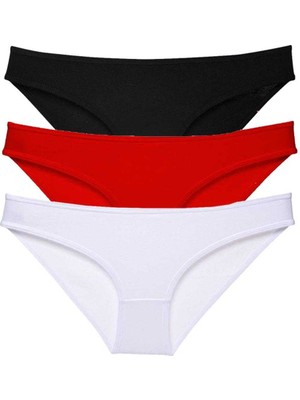 İlk El Grup Ieg™ 3 Adet Süper Eko Set Likralı Kadın Slip Külot 535