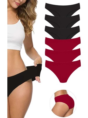 İlk El Grup Ieg™ 6 Adet Kadın Dikişsiz Lazer Kesim Esnek Iz Yapmayan Külot S5