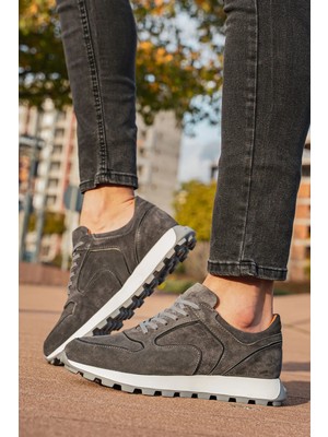 Panorama Hakiki Nubuk Deri Sneakers