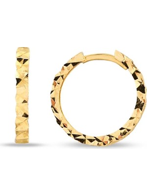 Şehrin Kuyumcusu Altın Halka Küpe