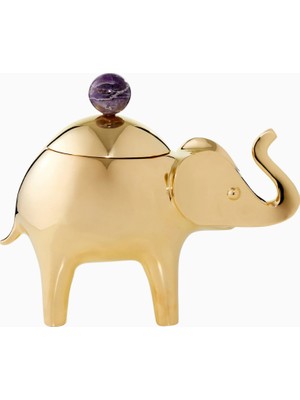 Jonathan Adler Elephant Pirinç, Lüks Dekoratif Tasarım Kutu