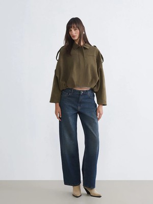 LC Waikiki Indigo Baggy Fit Kadın Jean Pantolon