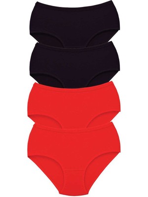 İlk El Grup Ieg™ 4 Adet Tutku Kadın Yüksek Bel Bato Kalın Lastik Külot S1