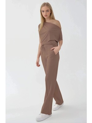 Vitrin Önü Dikişli Beli Lastikli Rahat Pantolon