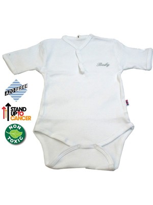 Sema Baby Yarım Kol Kaşkorse Badi (Body) - Beyaz  18-24 Ay