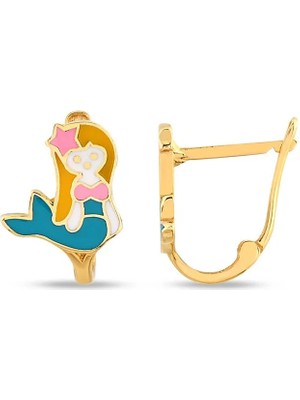 Şehrin Kuyumcusu Altın Çocuk Küpesi