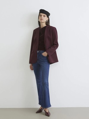 LC Waikiki Indigo Flare Kadın Jean Pantolon