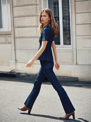 LC Waikiki Indigo Flare Kadın Jean Pantolon