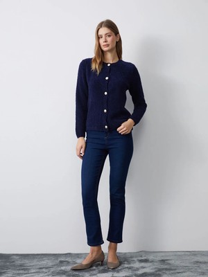 LC Waikiki Indigo Straight Fit Kadın Jean Pantolon