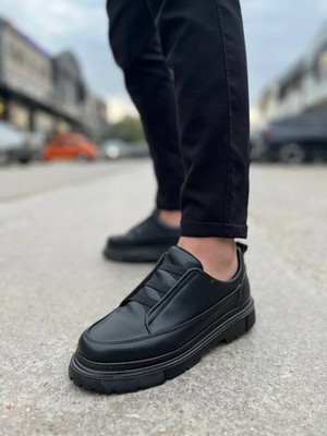 Beskar KB-703 Kuback Kömür Cilt Lastikli Günlük Erkek Ayakkabı