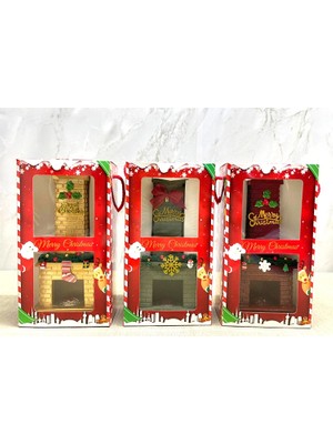 Luz&Pos Noel Temalı Polyester Şömine Tütsülük