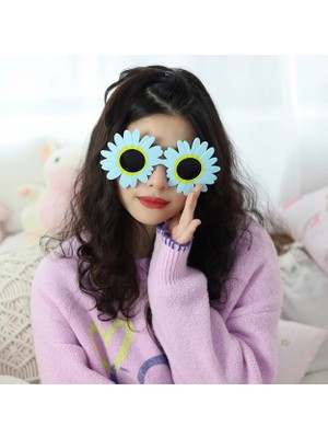 K-Yonlineticaret Mavi Renk Papatya Şekilli Parti Gözlüğü