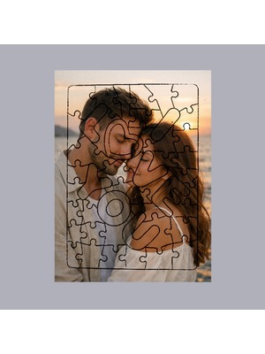 Detay Fotoğrafçılık ➖ Kişiyeözel Baskılı Puzzle ➖ "ı Love You" Yazılı ➖ Hediyelik Fotoğraf Baskılı A4 51 Parça Karton Puzzle