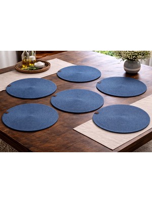 Ecem Home 6'lı Örme Hasır Supla