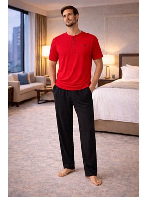 Polo Republica Kısa Kol Erkek Pijama Takım 3415