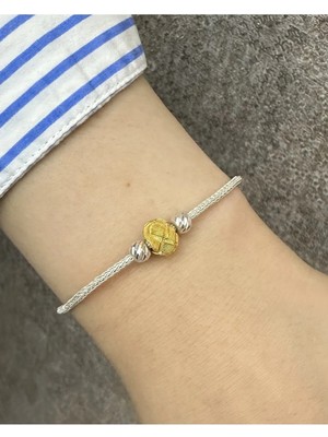 Kazzaze Gümüş Kazaziye Gümüş Dorika Boncuklu Bileklik