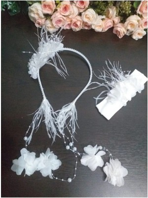 İrembaby Küpeli Lohusa Taç Bandana Seti – Lohusa Seti – Lohusa Seti – Lohusa Seti