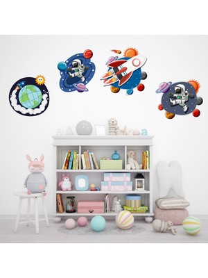 Sensei Sticker 3D Çocuk Odası Sticker - Duvar Sticker - Canlı Hayvanlar ve Parlak Kalite